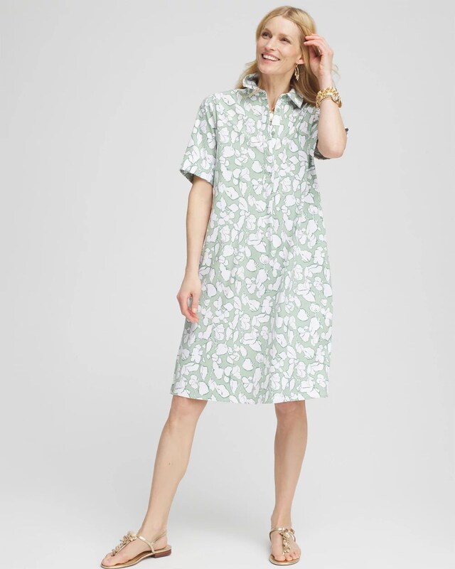 Poplin Popover Shirtdress - image 2